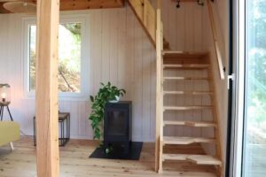 Cabañas entre castaños